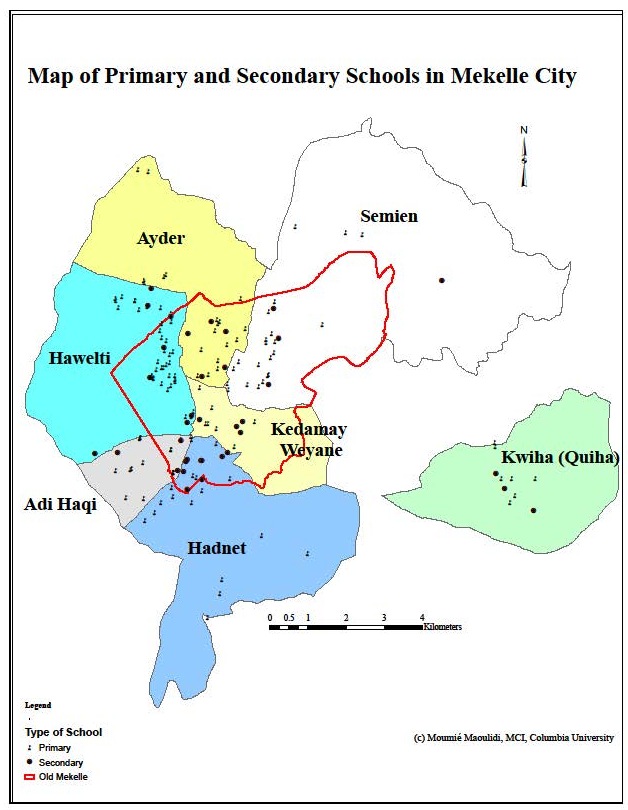 Ethiopia Tigray Mekelle Map Mekelle Maps - Millennium Cities Initiative