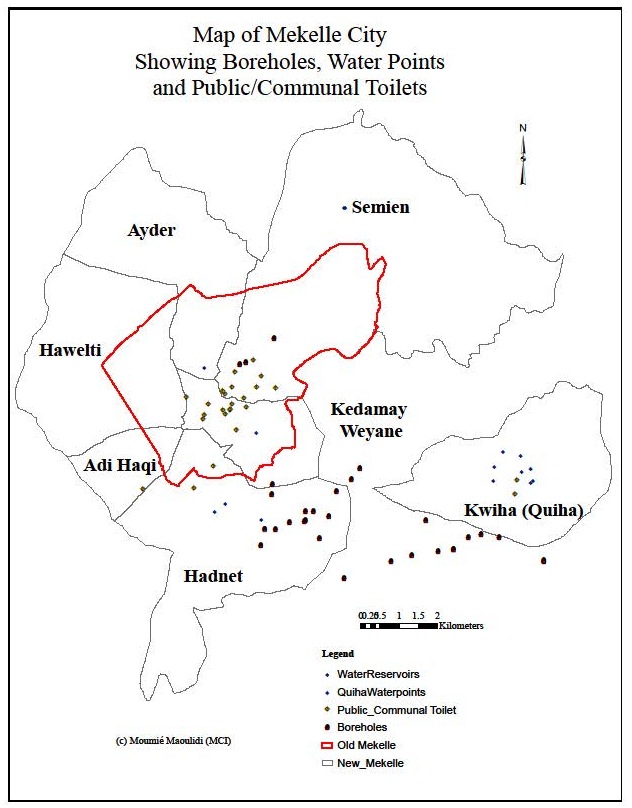 Ethiopia Tigray Mekelle Map Mekelle Maps - Millennium Cities Initiative